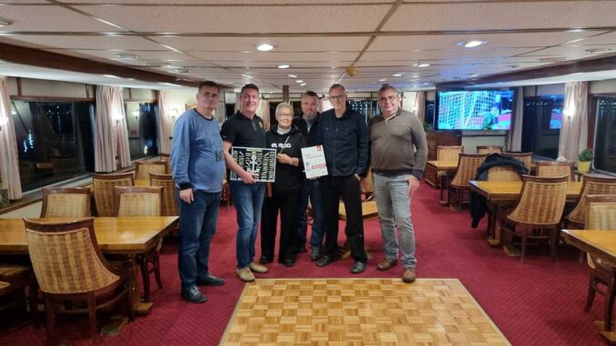 Echipa TRAVEL PRO, pe vasul MS Diana. FOTO: Asociația TRAVEL PRO